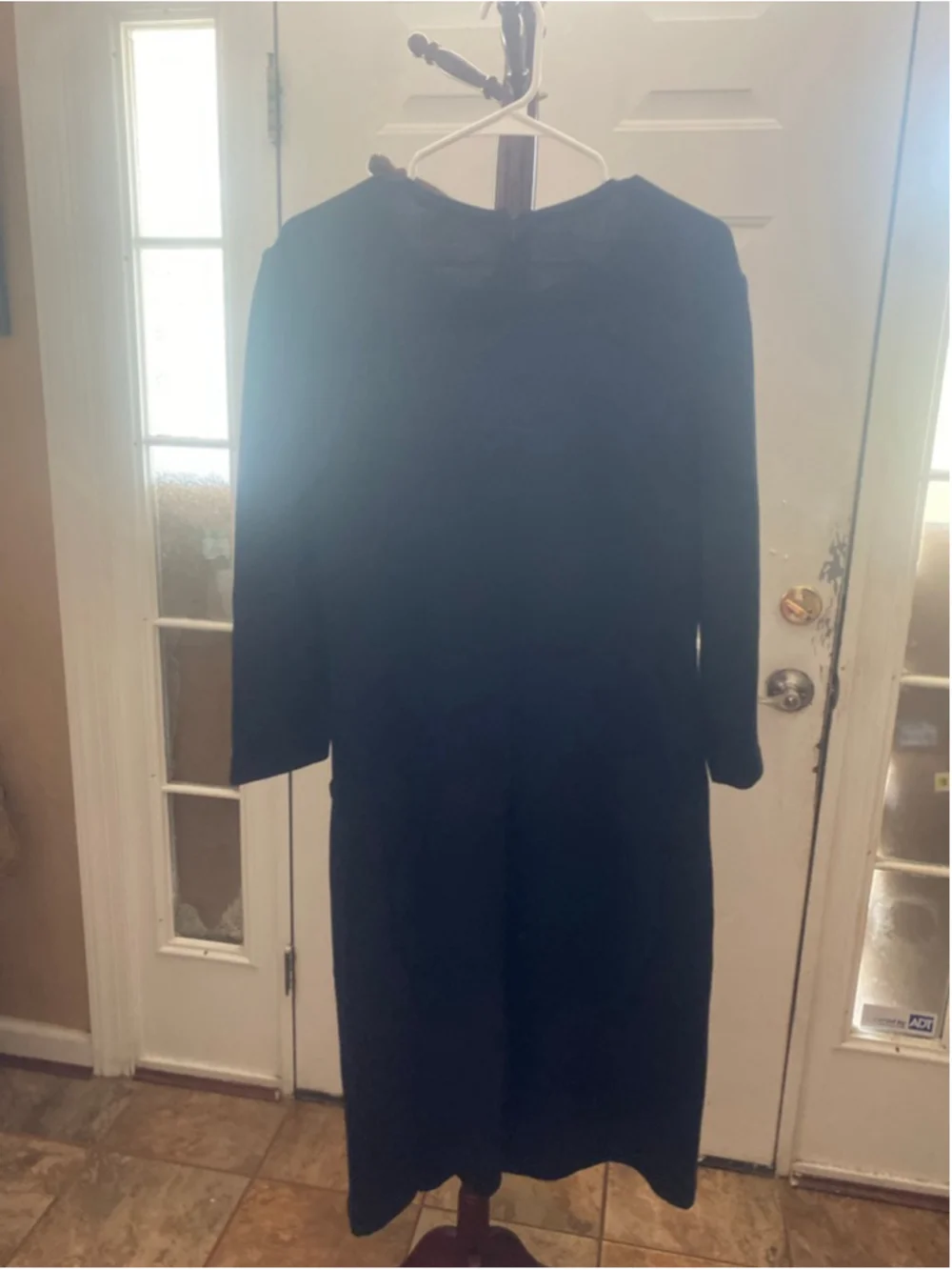 Women's St. John Collection Black Long Sleeve Dress Size 14